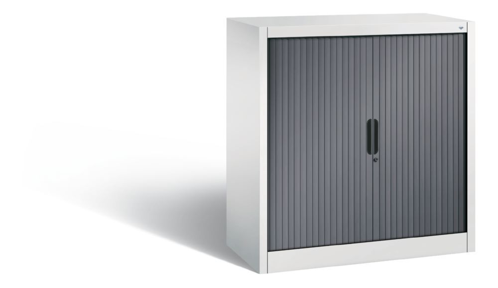 C+P Rollladenschrank Omnispace als Sideboard schwarzgrau 1000 x 420 x 1030 mm Produktbild C+P Rollladenschrank Omnispace als Sideboard schwarzgrau 1000 x 420 x 1030 mm