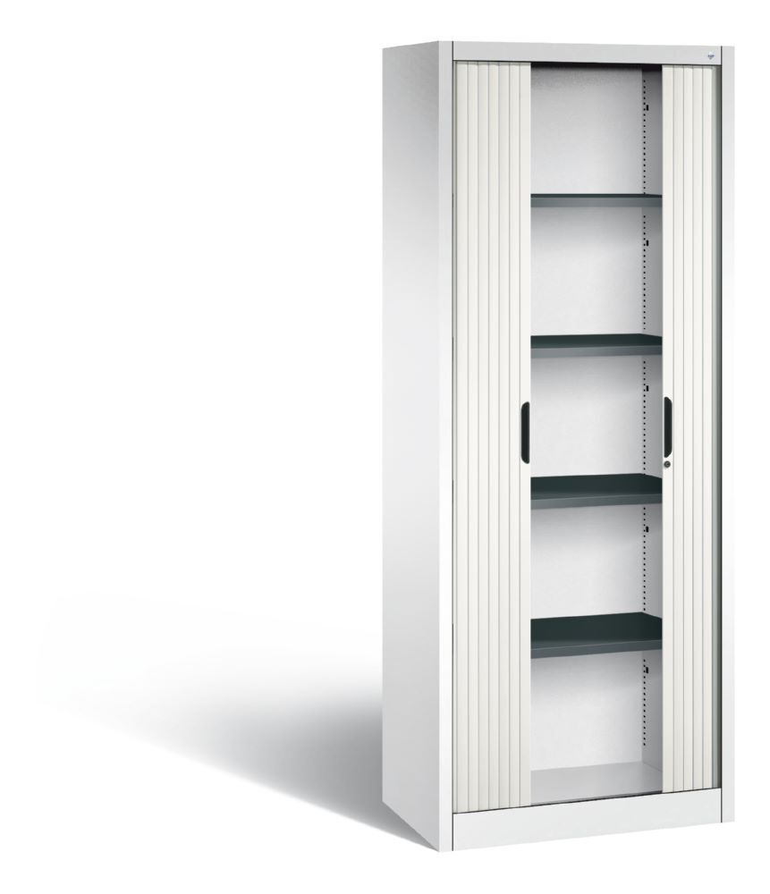 C+P Rollladenschrank Omnispace 50 kg Last weiß 800 x 420 x 1980 mm Produktbild C+P Rollladenschrank Omnispace 50 kg Last weiß 800 x 420 x 1980 mm bild 2
