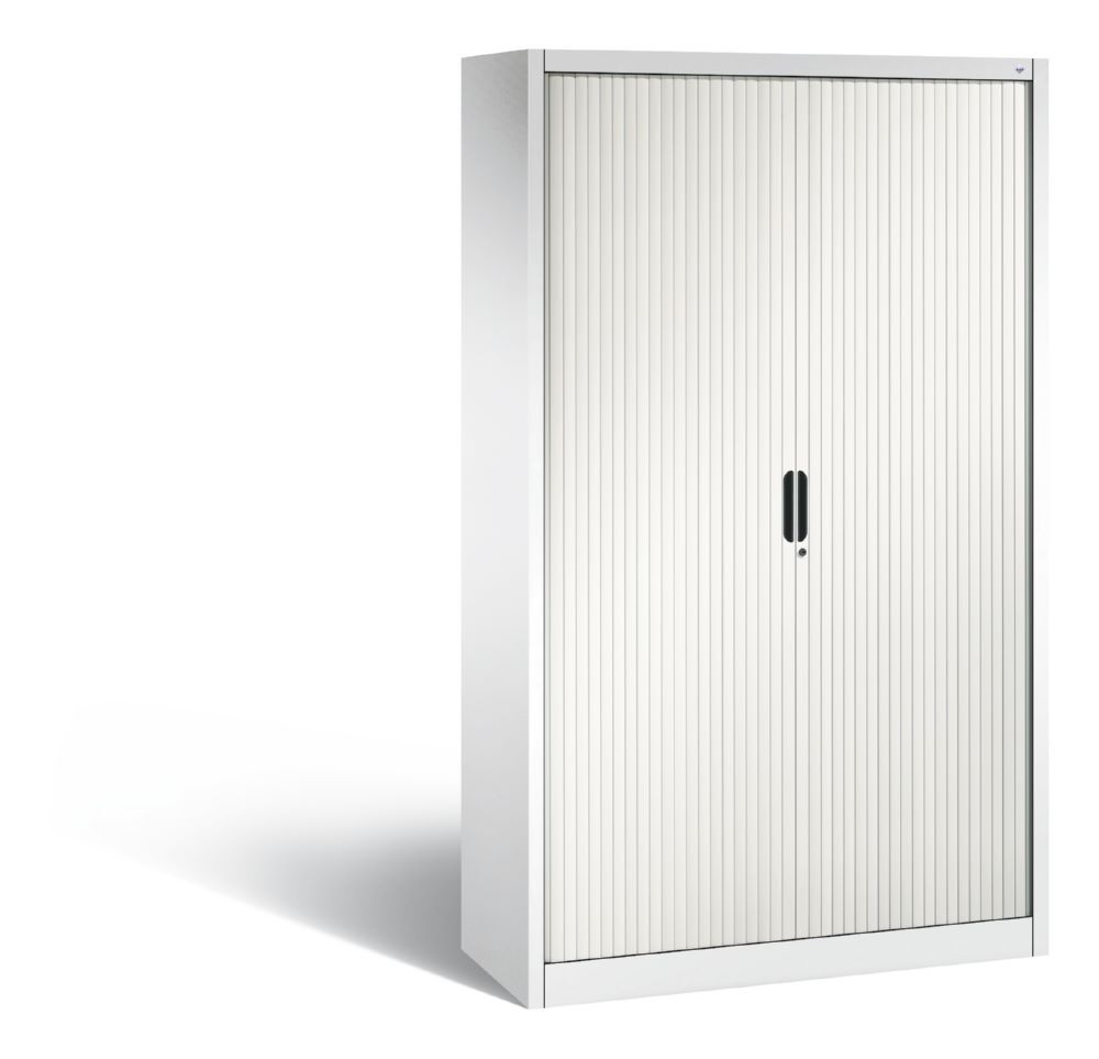 C+P Rollladenschrank Omnispace Lamellen in weiß 1200 x 420 x 1980 mm Produktbild C+P Rollladenschrank Omnispace Lamellen in weiß 1200 x 420 x 1980 mm
