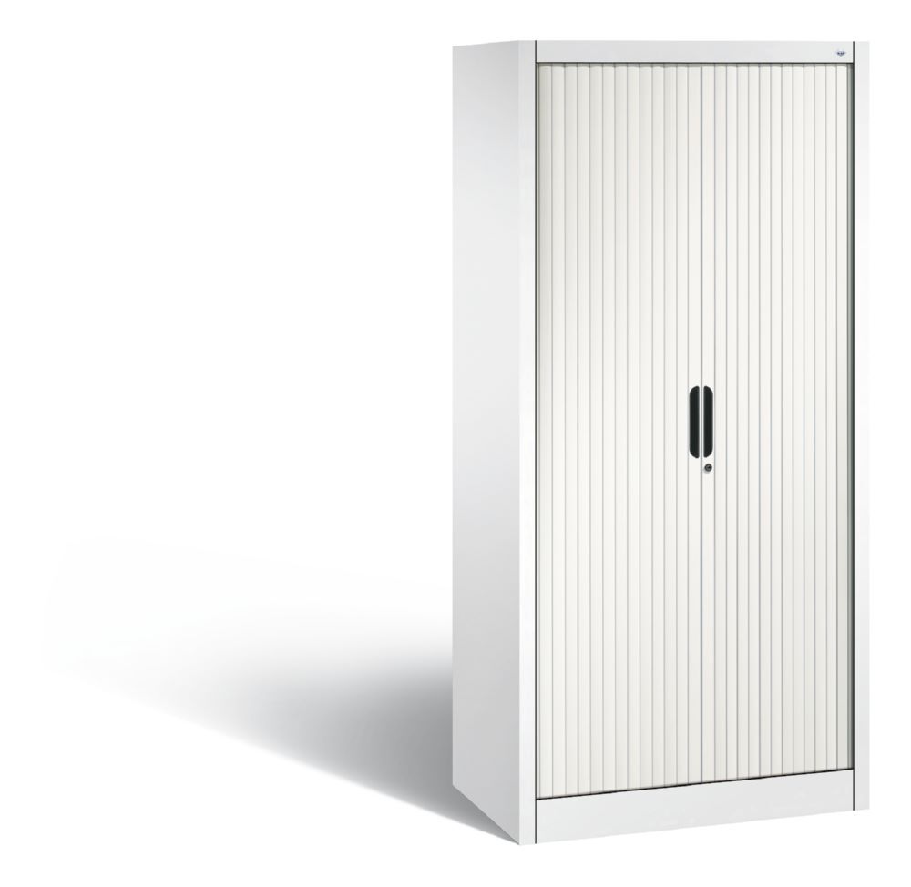 C+P Rollladenschrank Omnispace mit Kunststofflamellen weiß 800 x 420 x 1660 mm Produktbild C+P Rollladenschrank Omnispace mit Kunststofflamellen weiß 800 x 420 x 1660 mm