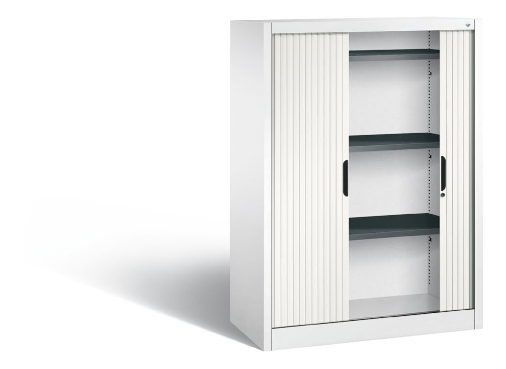 C+P Rollladenschrank Omnispace mit 3 Stahlböden weiß 1000 x 420 x 1345 mm Produktbild C+P Rollladenschrank Omnispace mit 3 Stahlböden weiß 1000 x 420 x 1345 mm bild 2