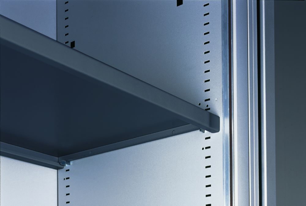 C+P Rollladenschrank Omnispace Kunststofflamellen weiß 1000 x 420 x 1230 mm Produktbild C+P Rollladenschrank Omnispace Kunststofflamellen weiß 1000 x 420 x 1230 mm bild 3