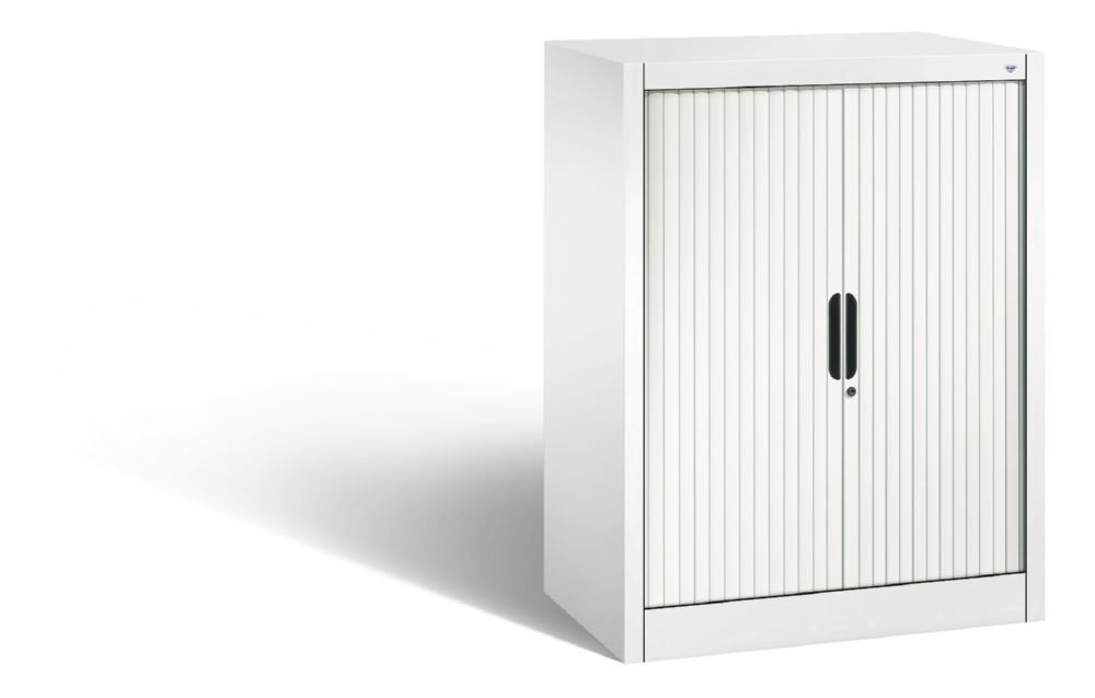 C+P Rollladenschrank Omnispace mit Drehzylinderschloss weiß 800 x 420 x 1030 mm Produktbild C+P Rollladenschrank Omnispace mit Drehzylinderschloss weiß 800 x 420 x 1030 mm