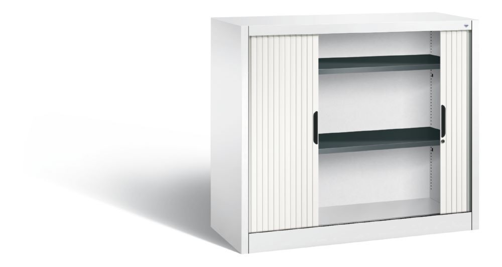 C+P Rollladenschrank Omnispace mit 2 Stahlböden weiß 1200 x 420 x 1030 mm Produktbild C+P Rollladenschrank Omnispace mit 2 Stahlböden weiß 1200 x 420 x 1030 mm bild 2