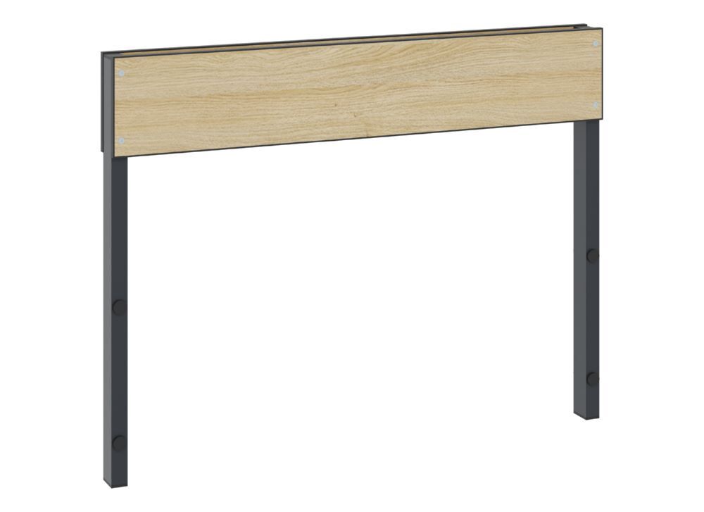 C+P Rückenlehne für Umkleidebank 1 seitig schwarzgrau eiche 1000 x 796 mm Produktbild C+P Rückenlehne für Umkleidebank 1 seitig schwarzgrau eiche 1000 x 796 mm