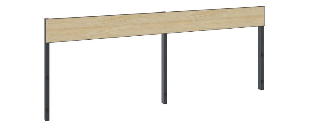 C+P Rückenlehne für Umkleidebank im Feuchtraum HPL Eiche 1960 x 796 mm Produktbild C+P Rückenlehne für Umkleidebank im Feuchtraum HPL Eiche 1960 x 796 mm