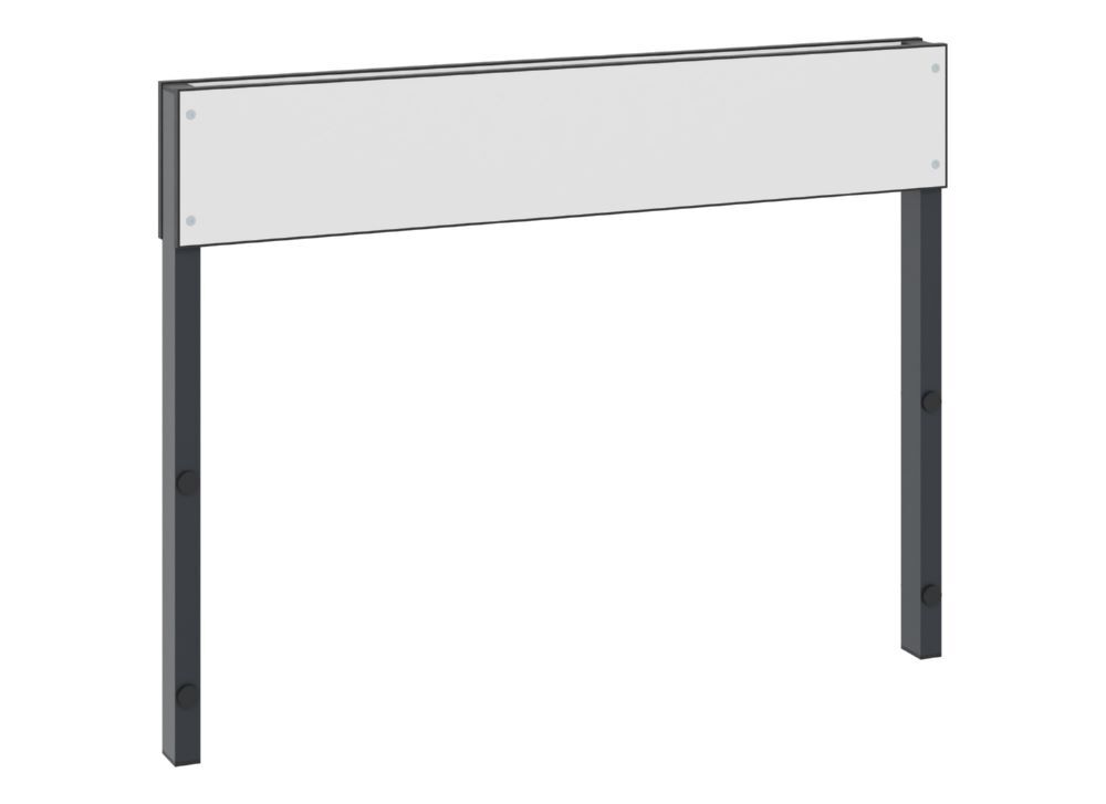 C+P Rückenlehne 1-seitig für Umkleidebank schwarzgrau weiß 1000 x 796 mm Produktbild C+P Rückenlehne 1-seitig für Umkleidebank schwarzgrau weiß 1000 x 796 mm
