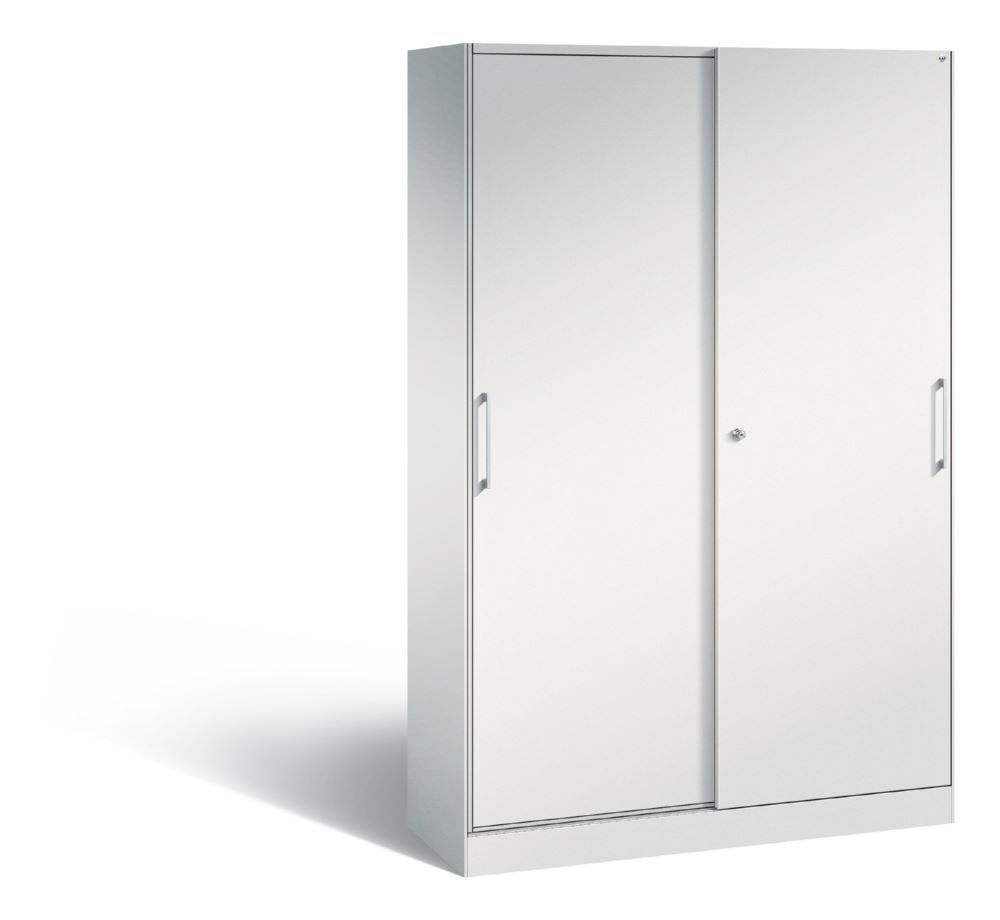 C+P Schiebetürenschrank Asisto 1980 x 1200 x 435 mm in lichtgrau Produktbild C+P Schiebetürenschrank Asisto 1980 x 1200 x 435 mm in lichtgrau