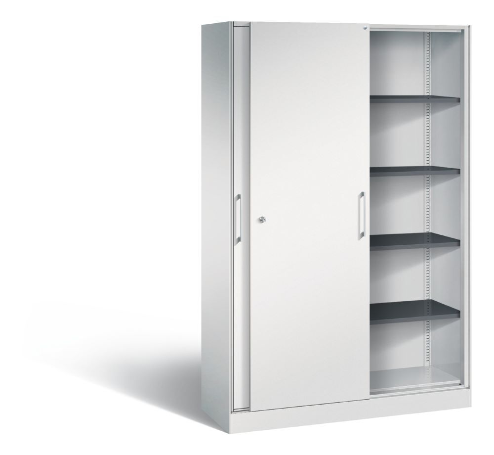 C+P Schiebetürenschrank Asisto 1980 x 1200 x 435 mm in lichtgrau Produktbild C+P Schiebetürenschrank Asisto 1980 x 1200 x 435 mm in lichtgrau bild 2