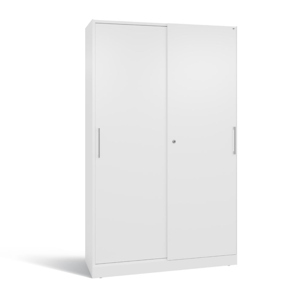 C+P Schiebetürenschrank Asisto 1980 x 1200 x 435 mm in weiß Produktbild C+P Schiebetürenschrank Asisto 1980 x 1200 x 435 mm in weiß