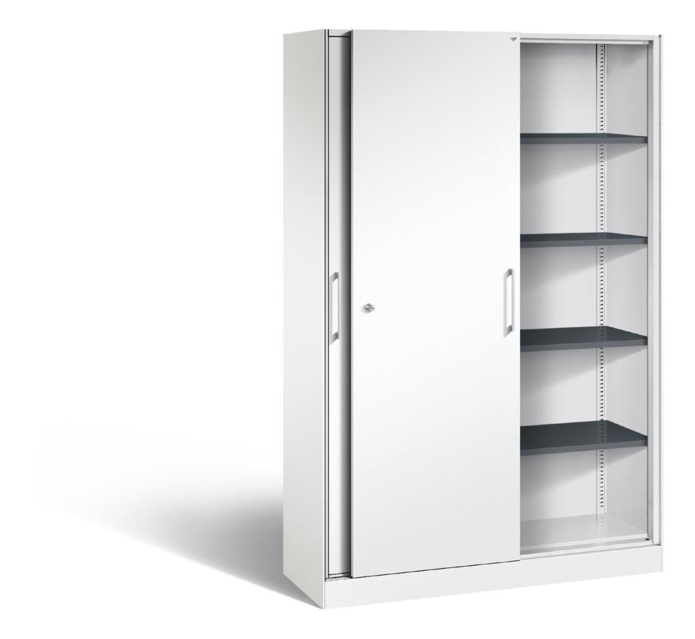 C+P Schiebetürenschrank Asisto 1980 x 1200 x 435 mm in weiß Produktbild C+P Schiebetürenschrank Asisto 1980 x 1200 x 435 mm in weiß bild 2