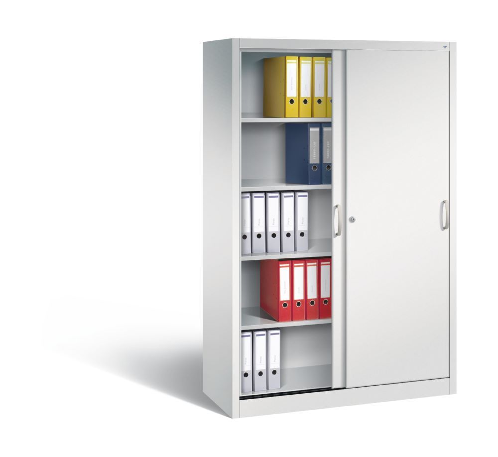 C+P Schiebetürenschrank Acuradomit Fußbodenschutz lichtgrau 1200 x 500 x 1950 mm Produktbild C+P Schiebetürenschrank Acuradomit Fußbodenschutz lichtgrau 1200 x 500 x 1950 mm bild 3