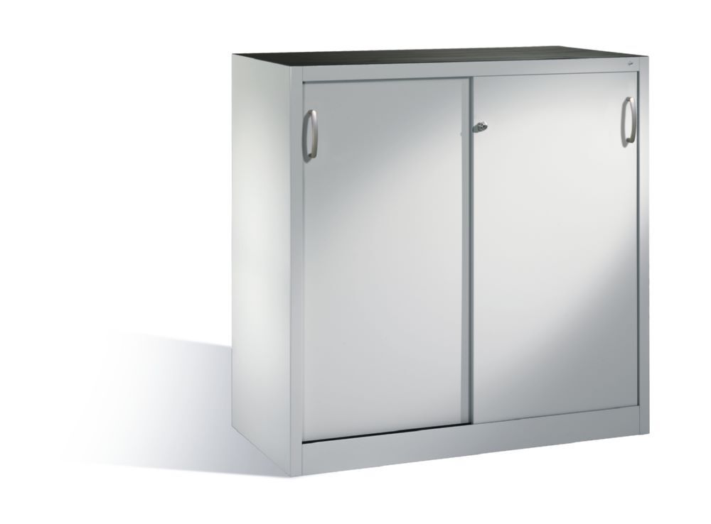 C+P Schiebetürenschrank Acurado 2000 2 Fachböden lichtgrau 1200 x 500 x 1200 mm Produktbild C+P Schiebetürenschrank Acurado 2000 2 Fachböden lichtgrau 1200 x 500 x 1200 mm