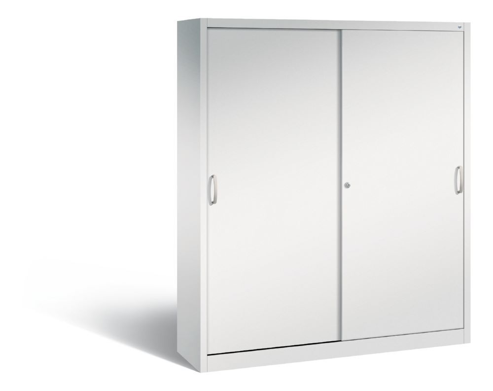 C+P Schiebetürenschrank Acurado 2000 1950 x 1600 x 400 mm lichtgrau Produktbild C+P Schiebetürenschrank Acurado 2000 1950 x 1600 x 400 mm lichtgrau