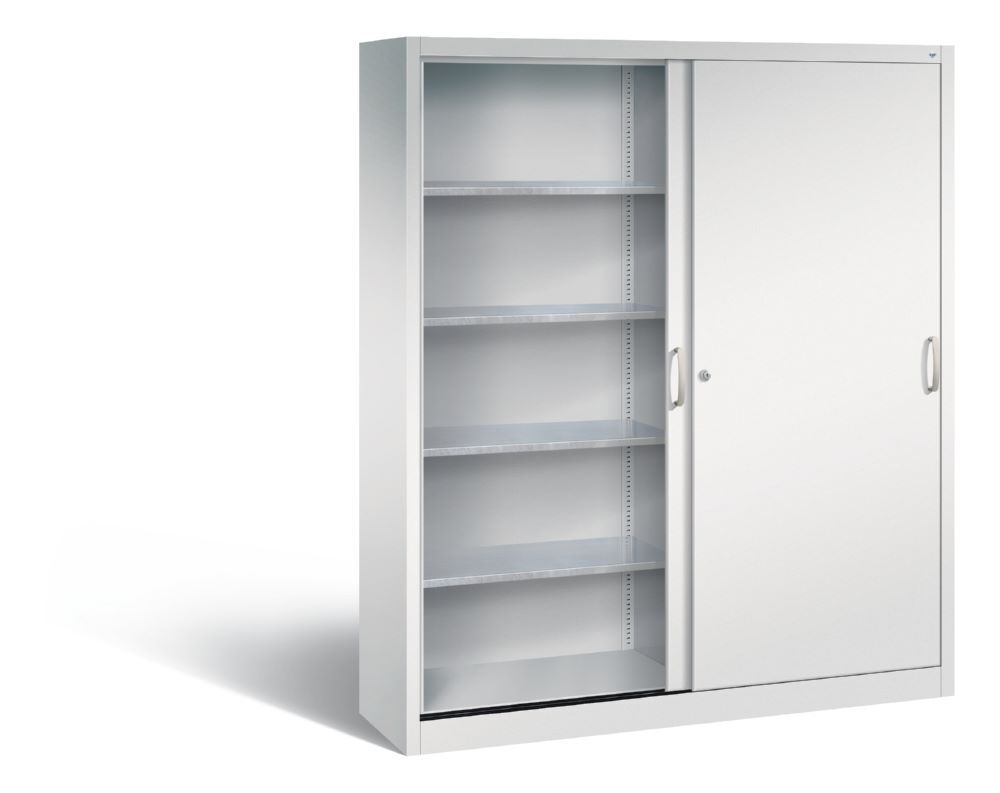 C+P Schiebetürenschrank Acurado 2000 1950 x 1600 x 400 mm in lichtgrau Produktbild C+P Schiebetürenschrank Acurado 2000 1950 x 1600 x 400 mm in lichtgrau bild 2