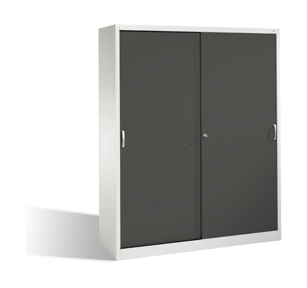 C+P Schiebetürenschrank Acurado 2000 1950 x 1600 x 500 mm im lichtgrau Produktbild C+P Schiebetürenschrank Acurado 2000 1950 x 1600 x 500 mm im lichtgrau