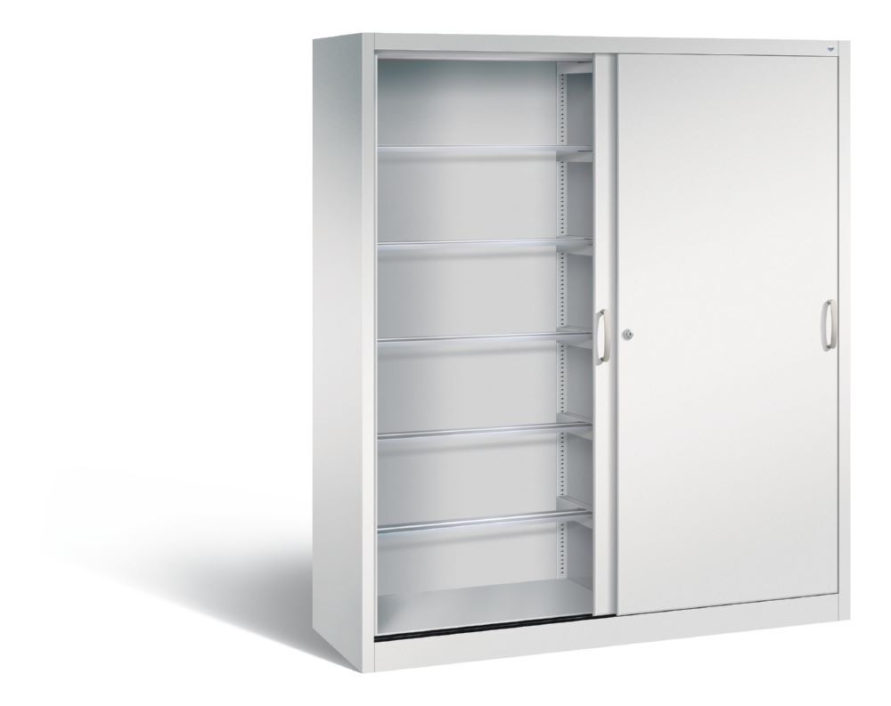 C+P Schiebetürenschrank Acurado 2000 1950 x 1600 x 500 mm lichtgrau Produktbild C+P Schiebetürenschrank Acurado 2000 1950 x 1600 x 500 mm lichtgrau bild 2