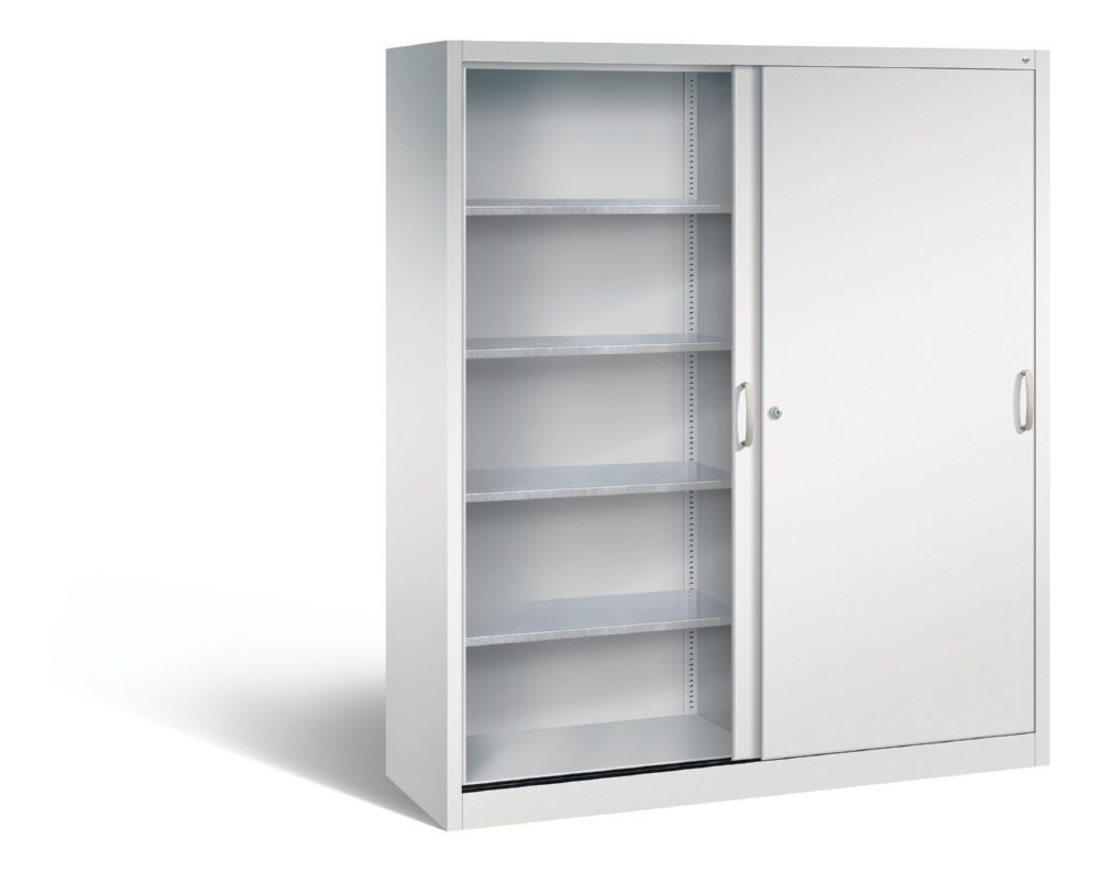 C+P Schiebetürenschrank Acurado 2000 1950 x 1600 x 500 mm in lichtgrau Produktbild C+P Schiebetürenschrank Acurado 2000 1950 x 1600 x 500 mm in lichtgrau bild 2