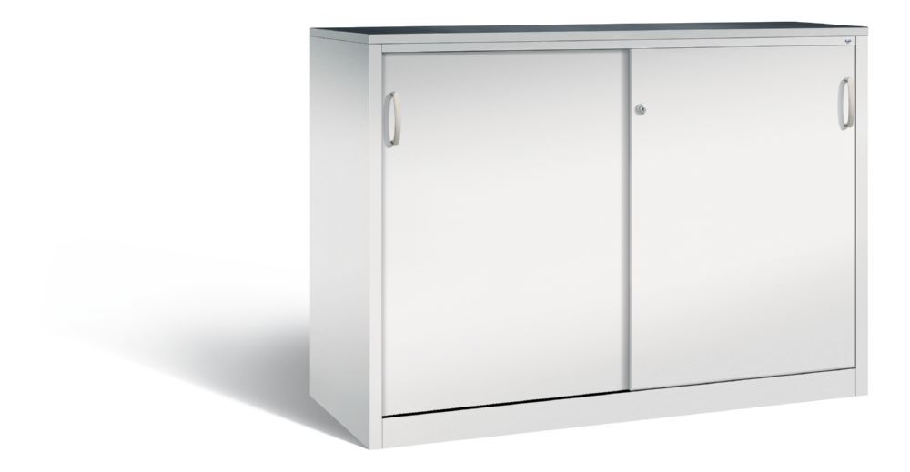 C+P Schiebetürenschrank Acurado 2000 1200 x 1600 x 600 mm in lichtgrau Produktbild C+P Schiebetürenschrank Acurado 2000 1200 x 1600 x 600 mm in lichtgrau