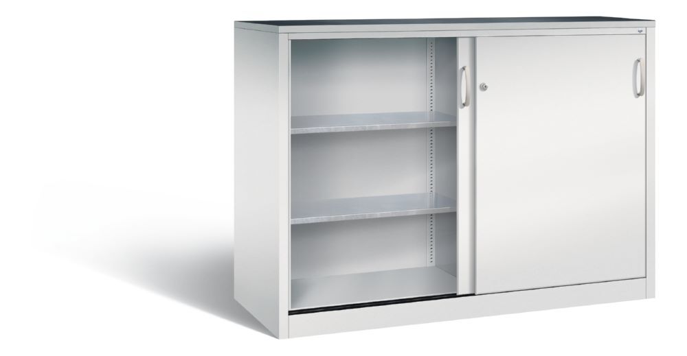 C+P Schiebetürenschrank Acurado 2000 1200 x 1600 x 600 mm in lichtgrau Produktbild C+P Schiebetürenschrank Acurado 2000 1200 x 1600 x 600 mm in lichtgrau bild 2
