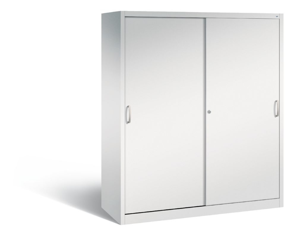 C+P Schiebetürenschrank Acurado 2000 1950 x 1600 x 600 mm lichtgrau Produktbild C+P Schiebetürenschrank Acurado 2000 1950 x 1600 x 600 mm lichtgrau