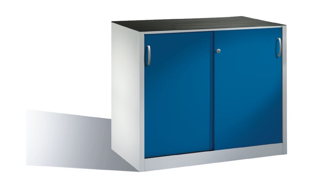C+P Schiebetürenschrank Acurado 2000 mit Acryleinsatz enzianblau B 1200 mm C+P Schiebetürenschrank Acurado 2000 mit Acryleinsatz enzianblau B 1200 mm
