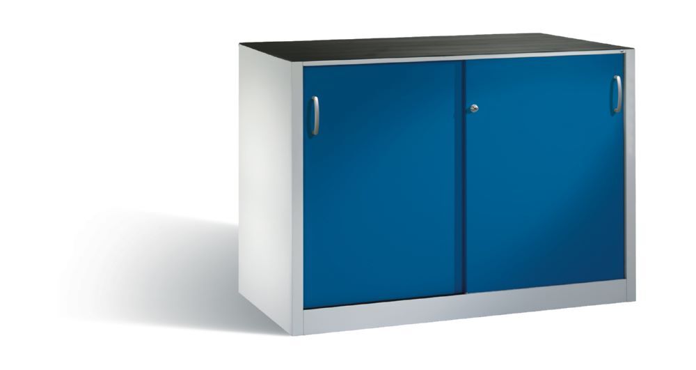 C+P Schiebetürenschrank Acurado 2000 Front in enzianblau 1600 x 500 x 1000 mm Produktbild C+P Schiebetürenschrank Acurado 2000 Front in enzianblau 1600 x 500 x 1000 mm
