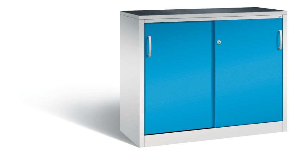 C+P Schiebetürenschrank Acurado 2000 lichtblau 1200 x 500 x 1000 mm Produktbild C+P Schiebetürenschrank Acurado 2000 lichtblau 1200 x 500 x 1000 mm