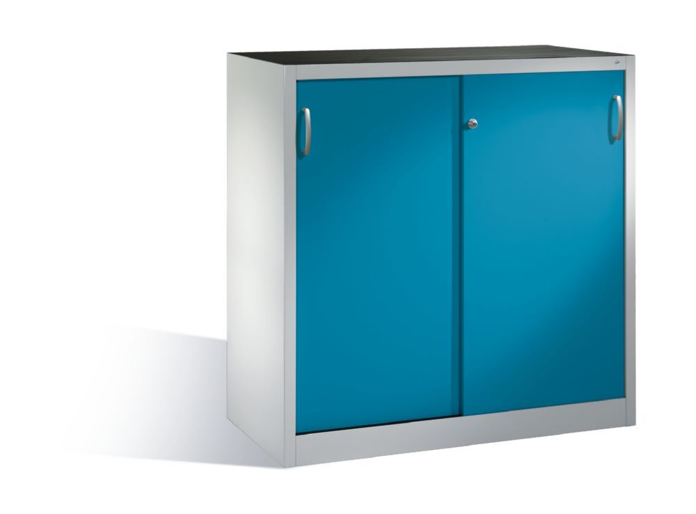C+P Schiebetürenschrank Acurado 2000 2 Fachböden lichtblau 1200 x 500 x 1200 mm Produktbild C+P Schiebetürenschrank Acurado 2000 2 Fachböden lichtblau 1200 x 500 x 1200 mm