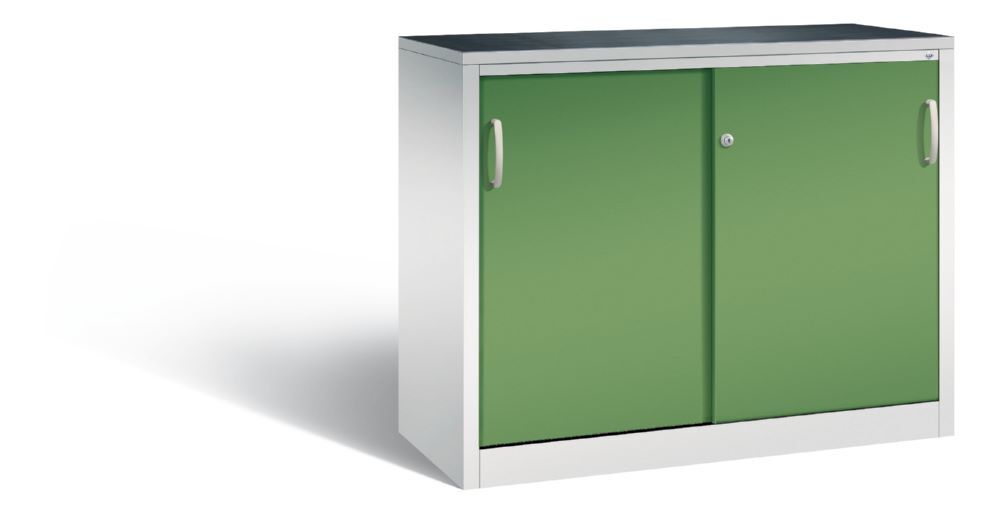 C+P Schiebetürenschrank Acurado 2000 resedagrün 1200 x 500 x 1000 mm Produktbild C+P Schiebetürenschrank Acurado 2000 resedagrün 1200 x 500 x 1000 mm