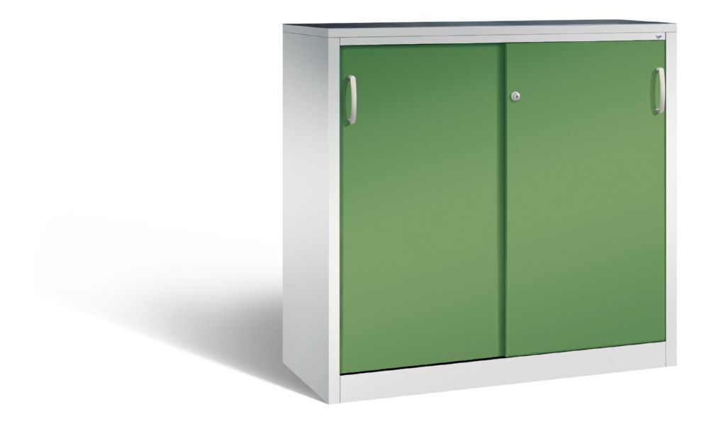 C+P Schiebetürenschrank Acurado 2000 2 Fachböden resedagrün 1200 x 500 x 1200 mm Produktbild C+P Schiebetürenschrank Acurado 2000 2 Fachböden resedagrün 1200 x 500 x 1200 mm