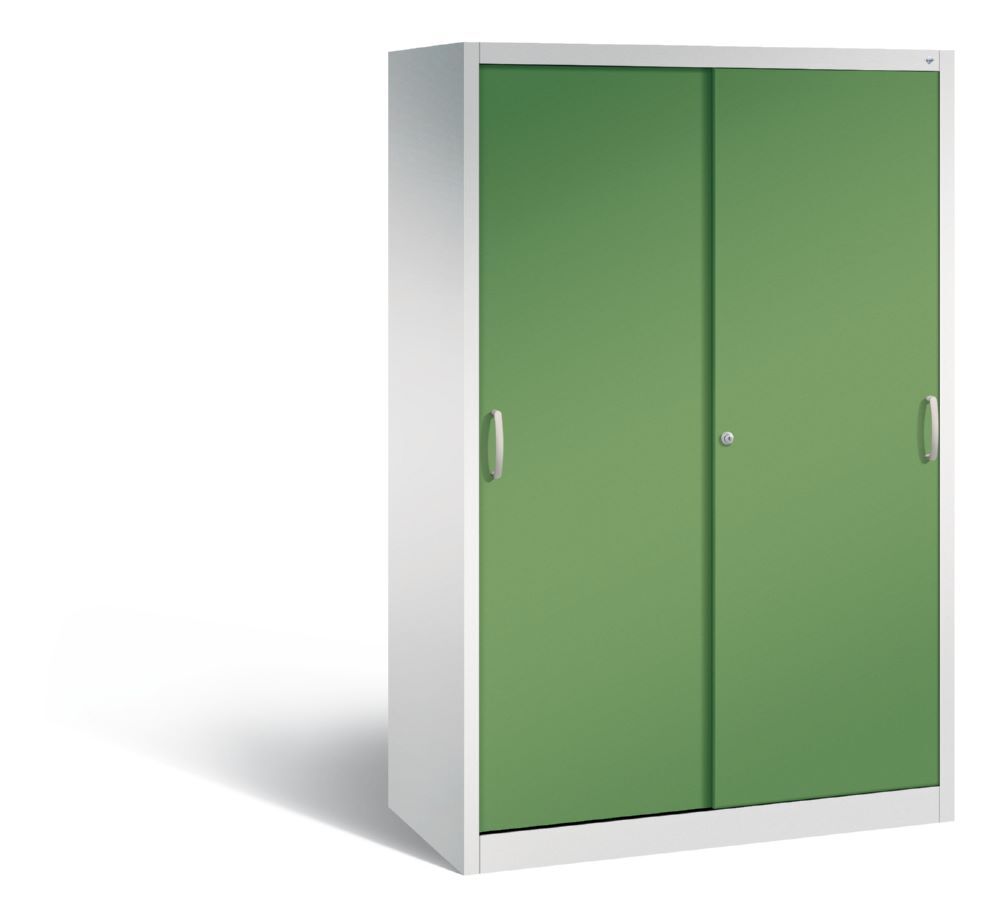 C+P Schiebetürenschrank Acurado 2000 resedagrün 1200 x 600 x 1950 mm Produktbild C+P Schiebetürenschrank Acurado 2000 resedagrün 1200 x 600 x 1950 mm