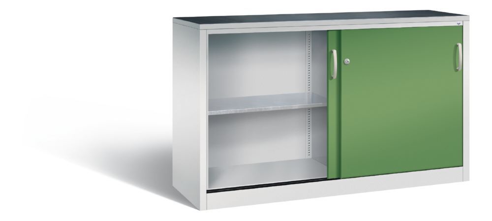 C+P Schiebetürenschrank Acurado 2000 Türen in resedagrün 1600 x 500 x 1000 mm Produktbild C+P Schiebetürenschrank Acurado 2000 Türen in resedagrün 1600 x 500 x 1000 mm bild 2