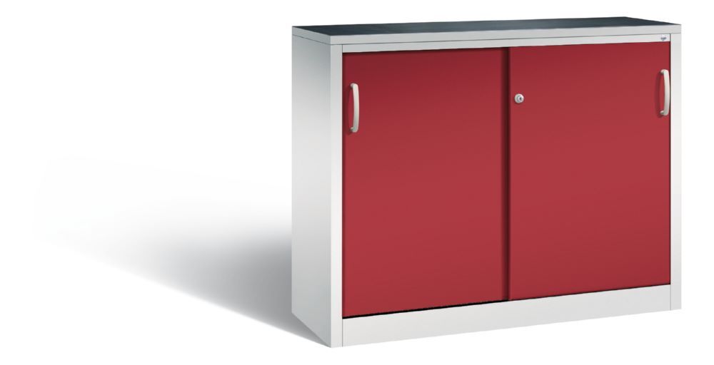C+P Schiebetürenschrank Acurado 2000 1 Fachboden rubinrot 1200 x 400 x 1000 mm Produktbild C+P Schiebetürenschrank Acurado 2000 1 Fachboden rubinrot 1200 x 400 x 1000 mm