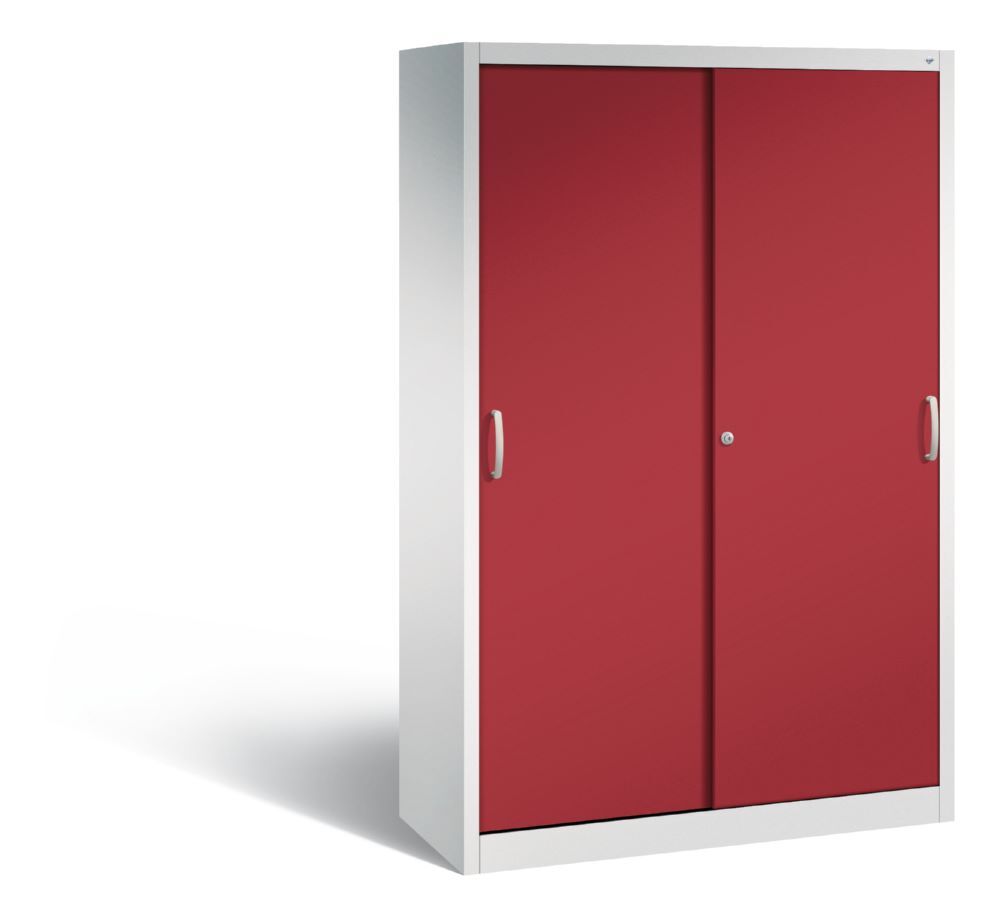 C+P Schiebetürenschrank Acurado mit Fußbodenschutz rubinrot 1200 x 500 x 1950 mm Produktbild C+P Schiebetürenschrank Acurado mit Fußbodenschutz rubinrot 1200 x 500 x 1950 mm