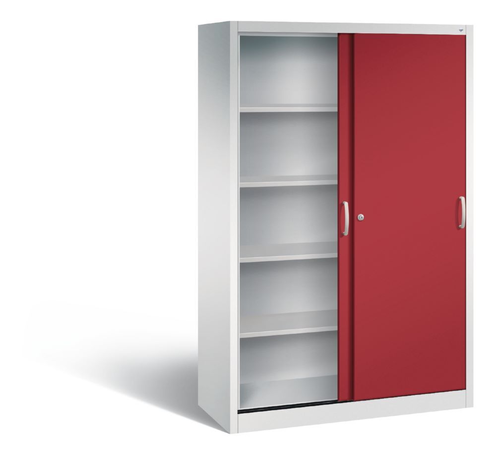 C+P Schiebetürenschrank Acurado mit Fußbodenschutz rubinrot 1200 x 500 x 1950 mm Produktbild C+P Schiebetürenschrank Acurado mit Fußbodenschutz rubinrot 1200 x 500 x 1950 mm bild 2
