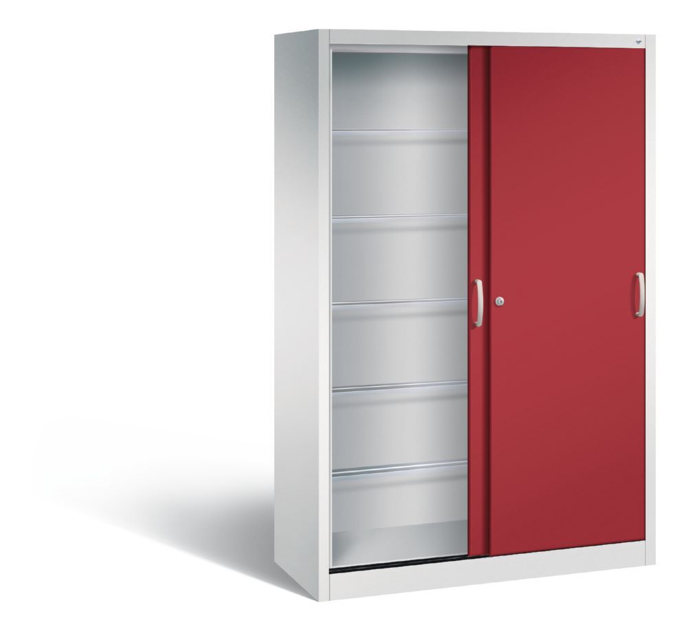 C+P Schiebetürenschrank Acurado 2000 Font in rubinrot 1200 x 500 x 1950 mm Produktbild C+P Schiebetürenschrank Acurado 2000 Font in rubinrot 1200 x 500 x 1950 mm bild 2