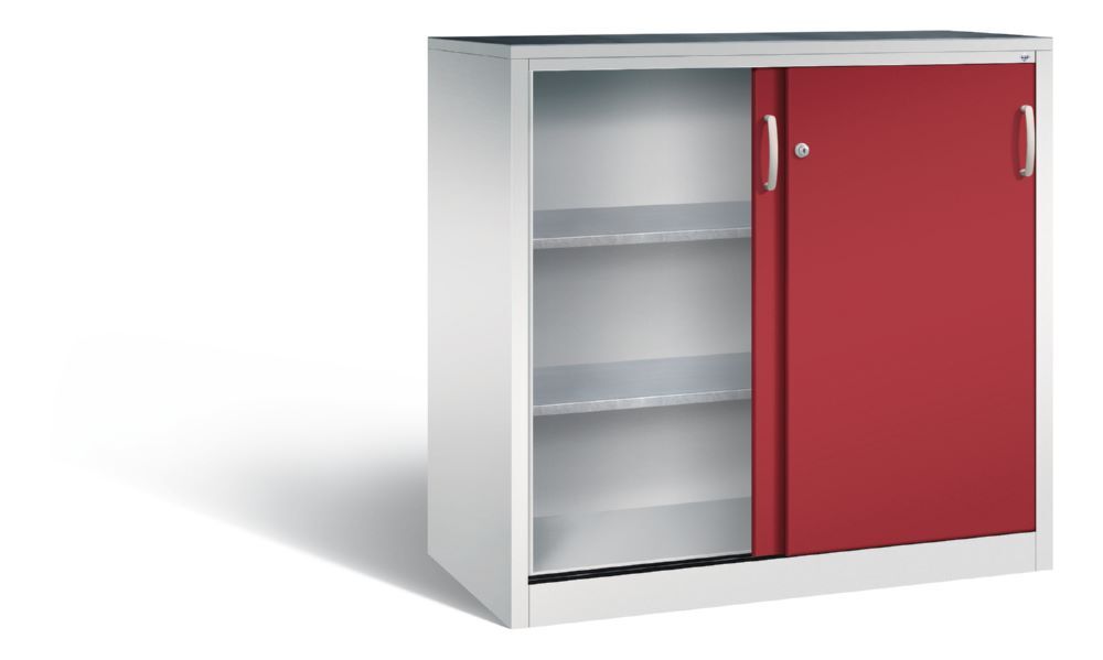 C+P Schiebetürenschrank Acurado mit 2 Schlüsseln rubinrot 1200 x 600 x 1200 mm Produktbild C+P Schiebetürenschrank Acurado mit 2 Schlüsseln rubinrot 1200 x 600 x 1200 mm bild 2