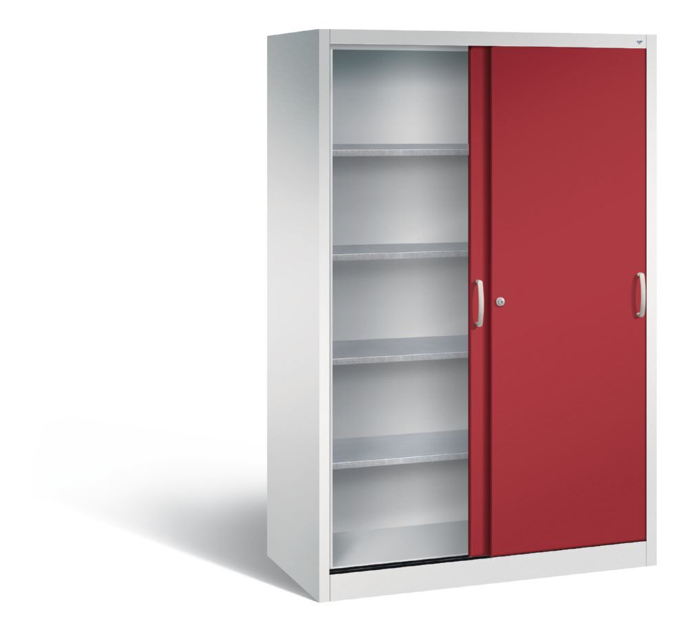 C+P Schiebetürenschrank Acurado 2000 4 Böden rubinrot 1200 x 600 x 1950 mm Produktbild C+P Schiebetürenschrank Acurado 2000 4 Böden rubinrot 1200 x 600 x 1950 mm bild 2