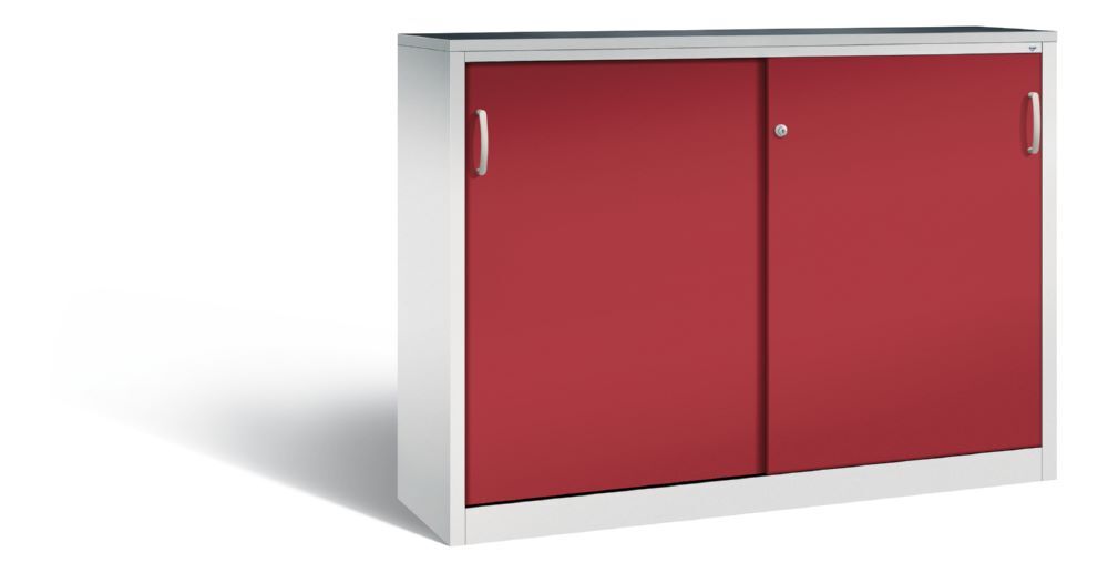 C+P Schiebetürenschrank Acurado 2000 mit Sichttüren rubinrot 1600 x 400 x 1200 mm Produktbild C+P Schiebetürenschrank Acurado 2000 mit Sichttüren rubinrot 1600 x 400 x 1200 mm
