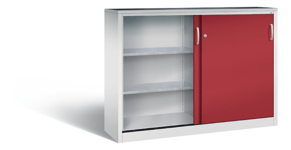 C+P Schiebetürenschrank Acurado 2000 mit Sichttüren rubinrot 1600 x 400 x 1200 mm Produktbild C+P Schiebetürenschrank Acurado 2000 mit Sichttüren rubinrot 1600 x 400 x 1200 mm bild 2