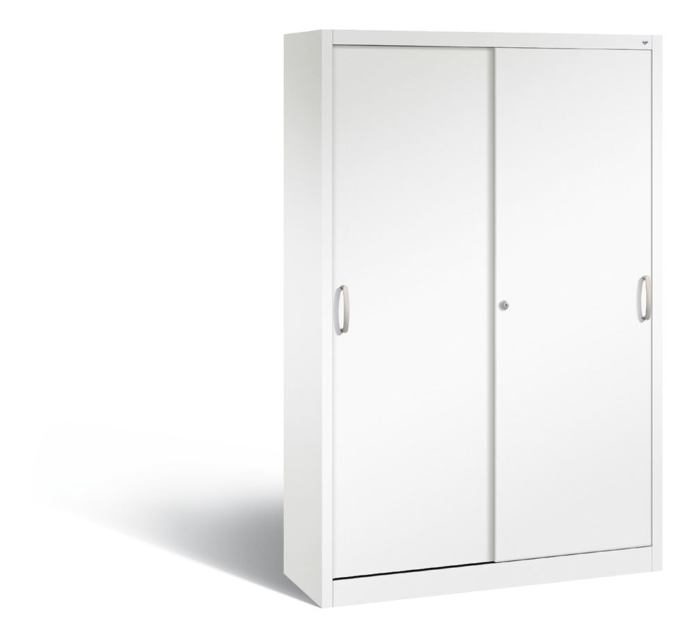C+P Schiebetürenschrank fürs Büro Acurado 2000 weiß 1200 x 400 x 1950 mm Produktbild C+P Schiebetürenschrank fürs Büro Acurado 2000 weiß 1200 x 400 x 1950 mm