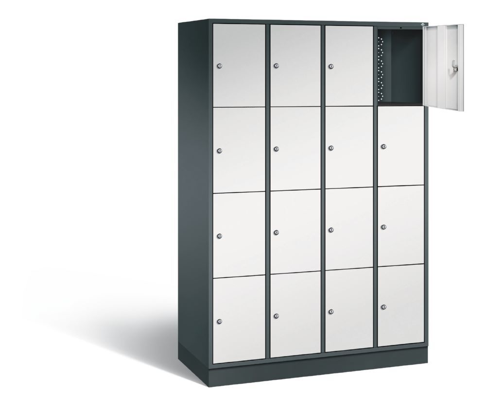 C+P Stahl Schließfachschrank Intro 16 Fächer H 1950 x B 1220 x T 490 mm Produktbild C+P Stahl Schließfachschrank Intro 16 Fächer H 1950 x B 1220 x T 490 mm bild 2