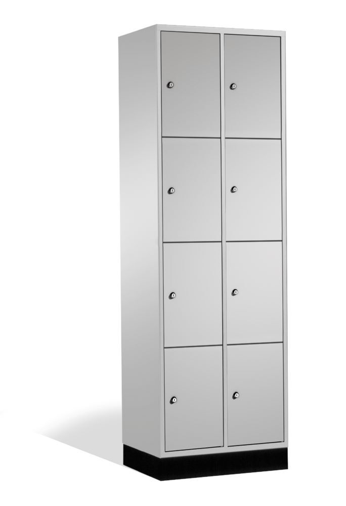 C+P Hoher Schließfachschrank Intro 8 Fächer Front in lichtgrau 620 x 490 x 1950 mm Produktbild C+P Hoher Schließfachschrank Intro 8 Fächer Front in lichtgrau 620 x 490 x 1950 mm