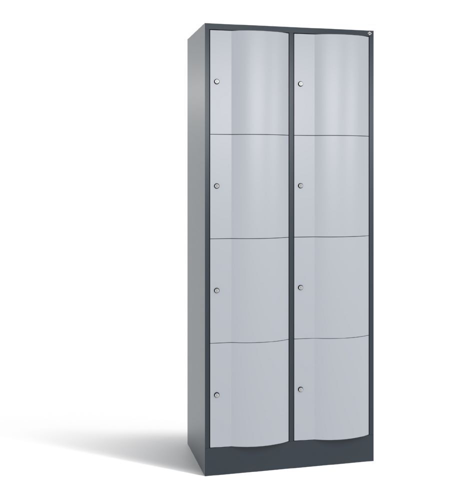C+P Schließfachschrank Resisto 8 Fächer H 1950 x B 772 x T 540 mm Produktbild C+P Schließfachschrank Resisto 8 Fächer H 1950 x B 772 x T 540 mm