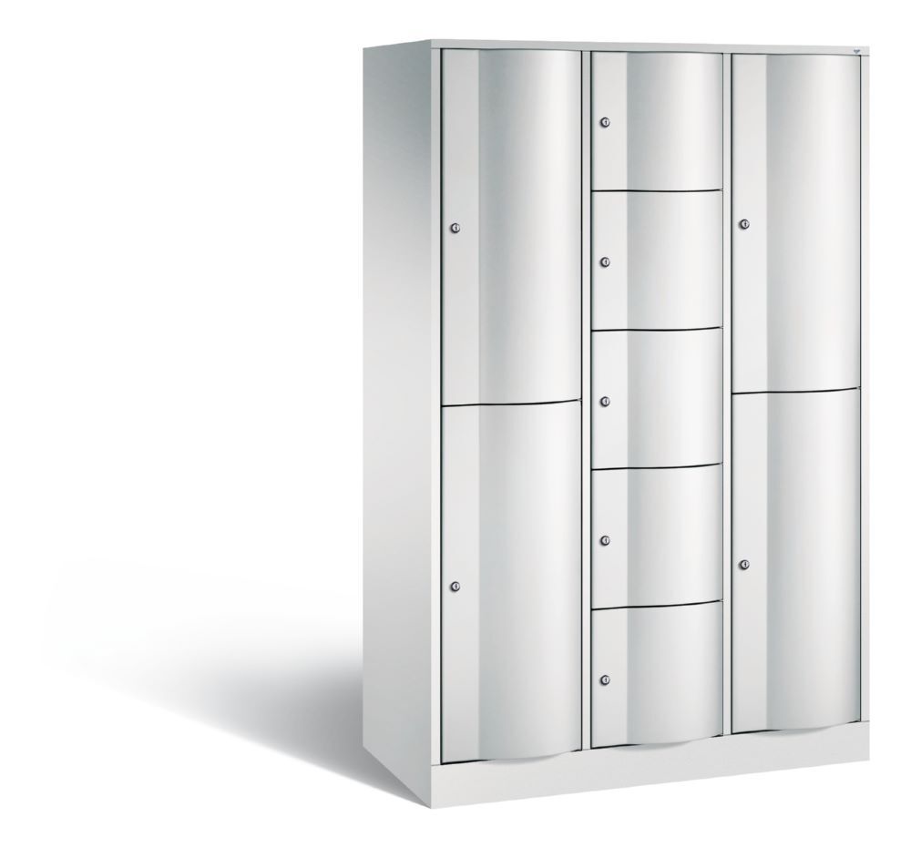 C+P Schließfachschrank Resisto 9 Fächer 1950 x 1148 x 540 mm lichtgrau Produktbild C+P Schließfachschrank Resisto 9 Fächer 1950 x 1148 x 540 mm lichtgrau