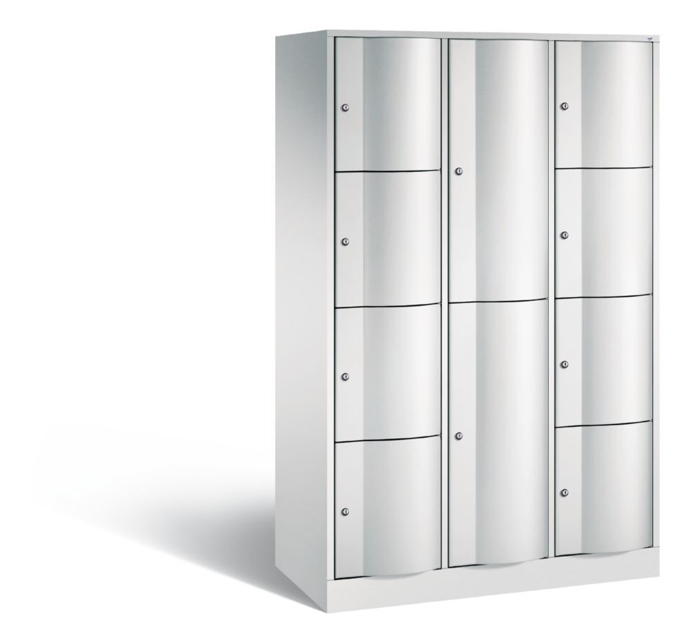 C+P Schließfachschrank Resisto 10 Fächer 1950 x 1148 x 540 mm in lichtgrau Produktbild C+P Schließfachschrank Resisto 10 Fächer 1950 x 1148 x 540 mm in lichtgrau