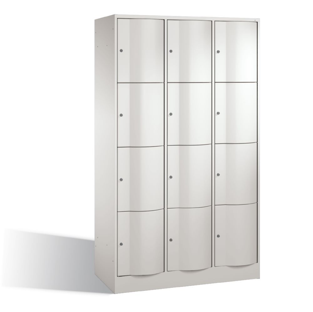 C+P Schließfachschrank Resisto 12 Fächer 1950 x 1148 x 540 mm lichtgrau Produktbild C+P Schließfachschrank Resisto 12 Fächer 1950 x 1148 x 540 mm lichtgrau