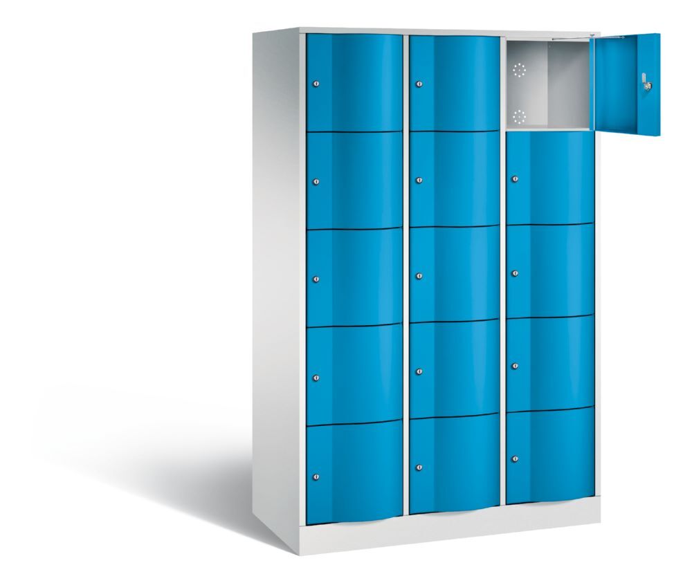 C+P Stahl Schließfachschrank Resisto 15 Fächer 1950 x 1148 x 540 mm Produktbild C+P Stahl Schließfachschrank Resisto 15 Fächer 1950 x 1148 x 540 mm bild 2