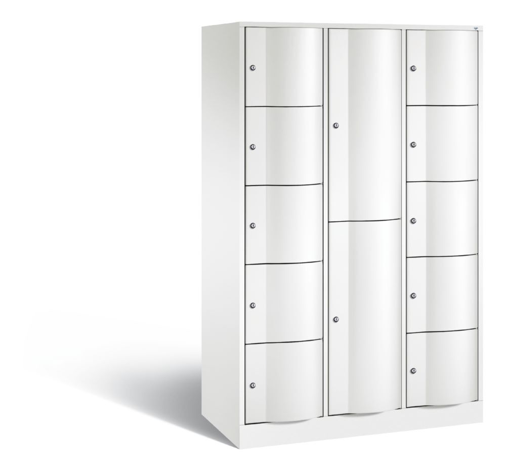 C+P Schließfachschrank Resisto 12 Fächer in weiß 1950 x 1148 x 540 mm Produktbild C+P Schließfachschrank Resisto 12 Fächer in weiß 1950 x 1148 x 540 mm
